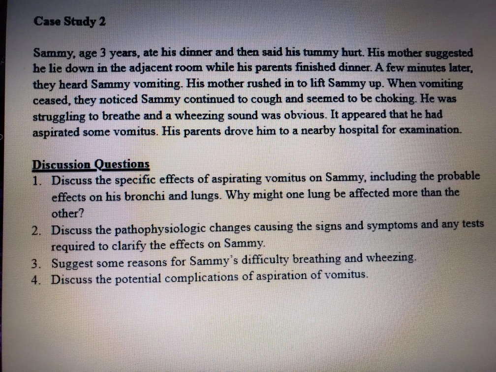 Case Study: Aspiration